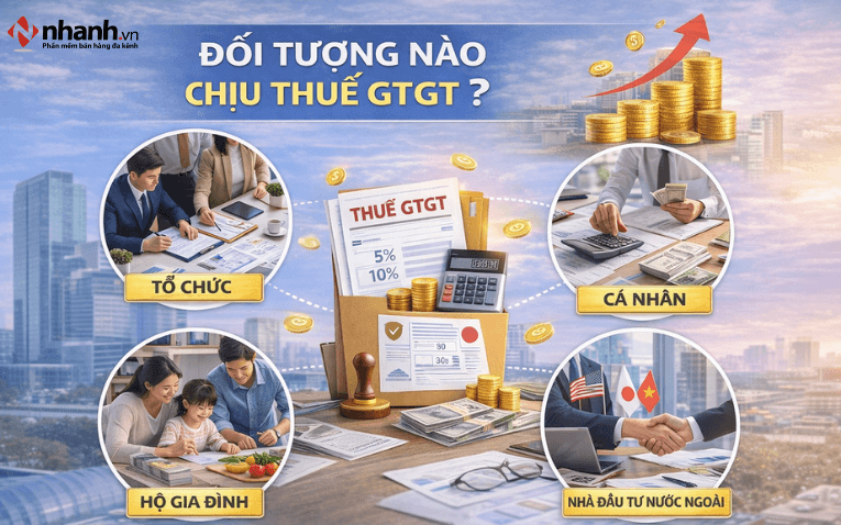 Đối tượng thuộc diện chịu thuế GTGT