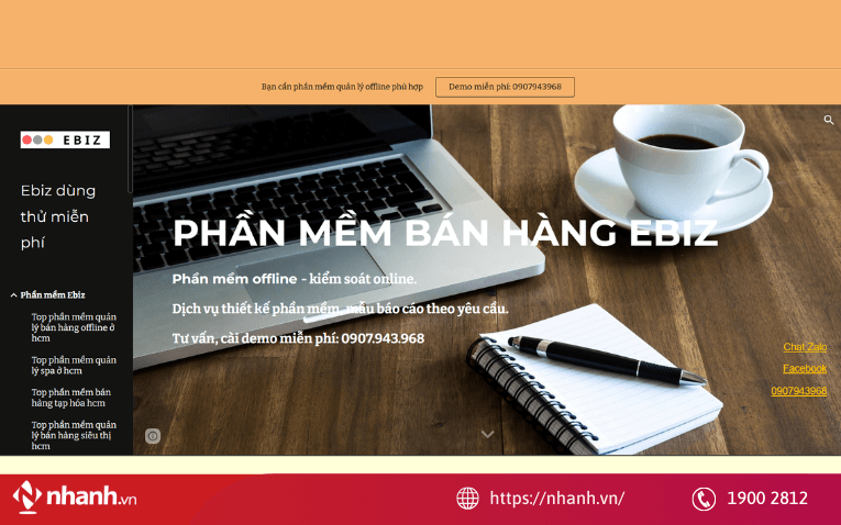Phần mềm quản lý chuỗi cửa hàng Ebiz
