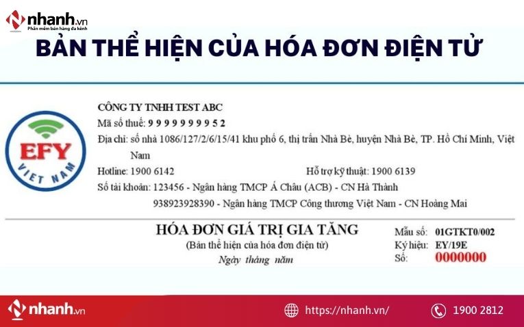 Giá trị pháp lý bản thể hiện của hóa đơn điện tử là gì