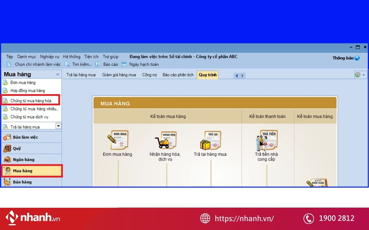 Hạch toán hóa đơn mua hàng