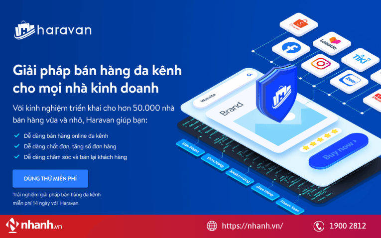 Haravan - Tập trung vào thương mại điện tử và website