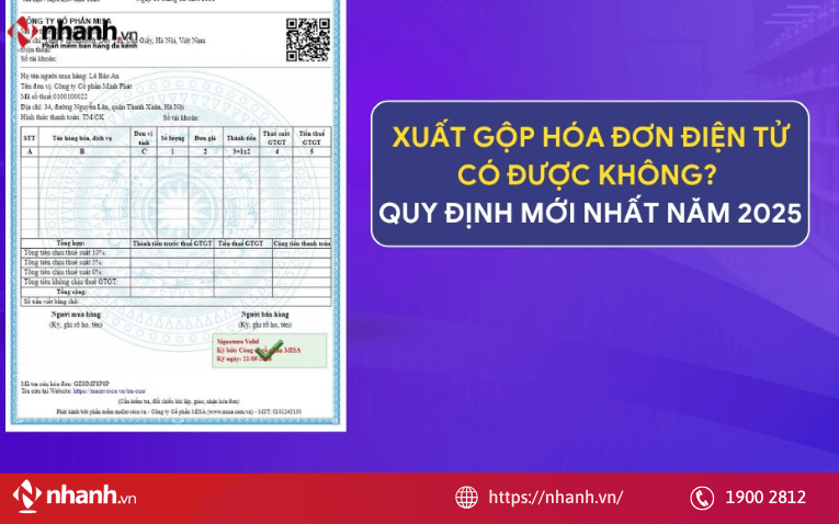 Hộ kinh doanh có được xuất gộp hóa đơn cuối ngày không?