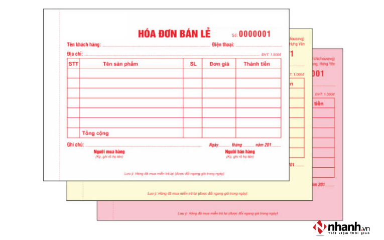 Hóa đơn bán lẻ có khấu trừ thuế không?
