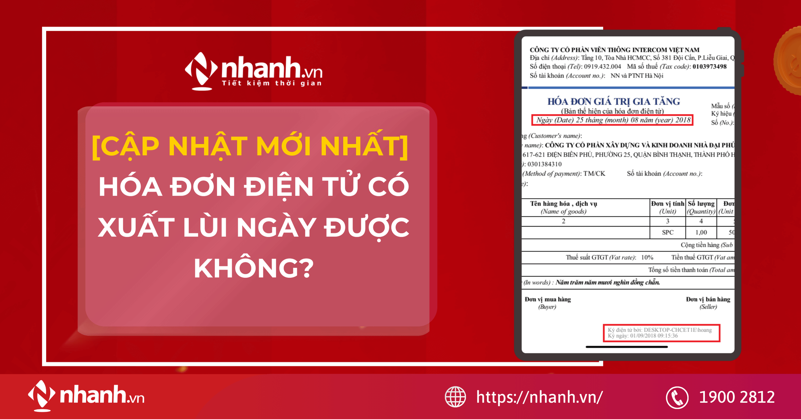 [Cập nhật mới nhất] Hóa đơn điện tử có xuất lùi ngày được không?