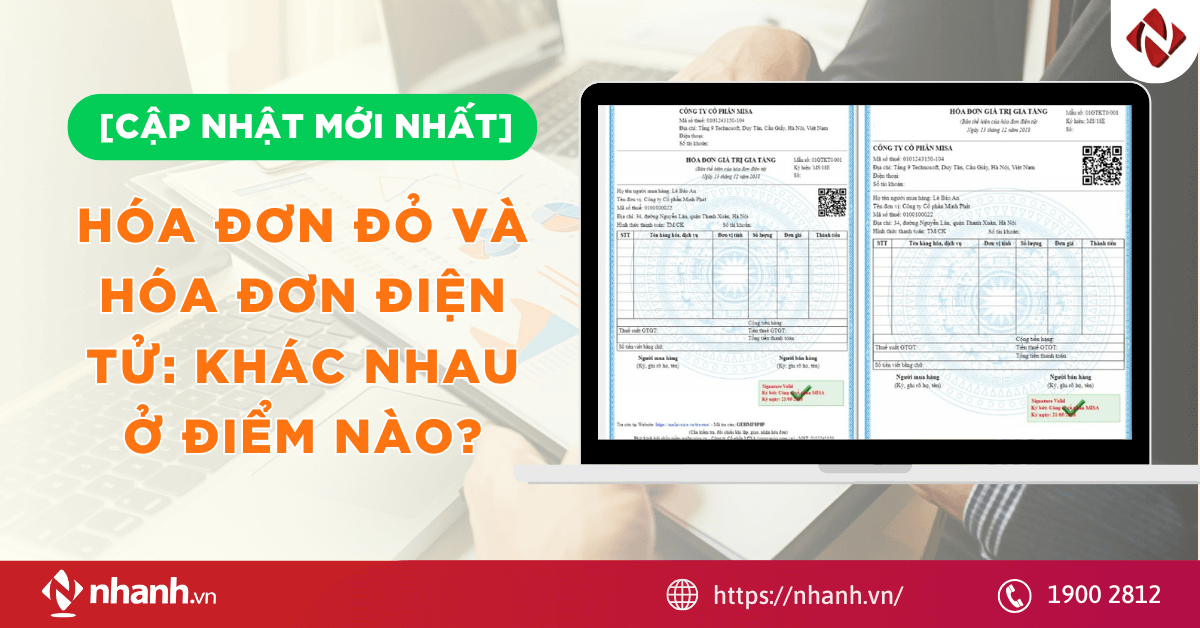 Hóa đơn đỏ và hóa đơn điện tử: Khác nhau ở điểm nào?
