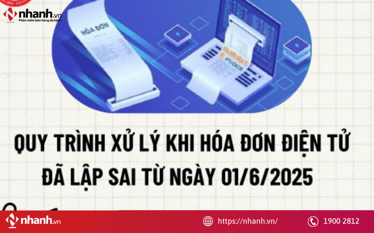 Hóa đơn lập trước 01/06/2025 bị sai phải lập hóa đơn thay thế, không được điều chỉnh