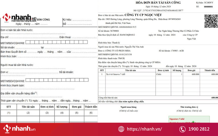 Hóa đơn tài sản giúp chuyển nhượng tài sản của Nhà nước minh bạch