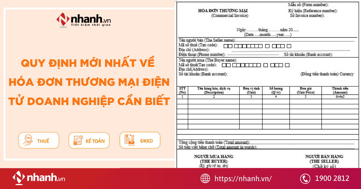 Quy định mới nhất về hóa đơn thương mại điện tử doanh nghiệp cần biết