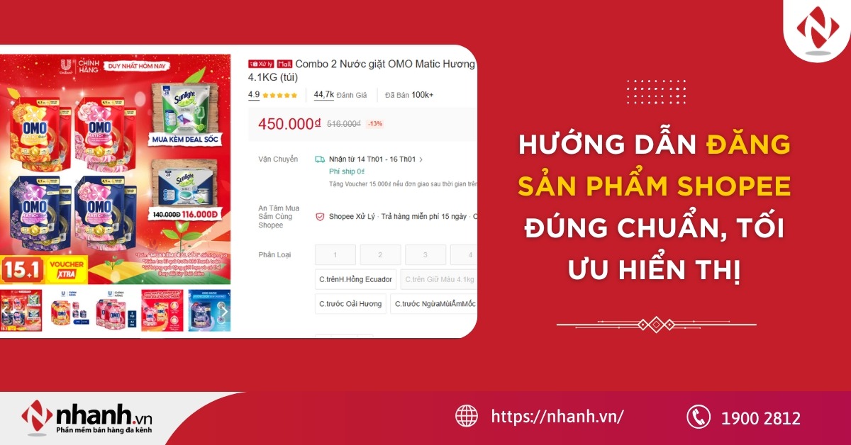 Hướng dẫn đăng sản phẩm Shopee đúng chuẩn, tối ưu hiển thị 2026
