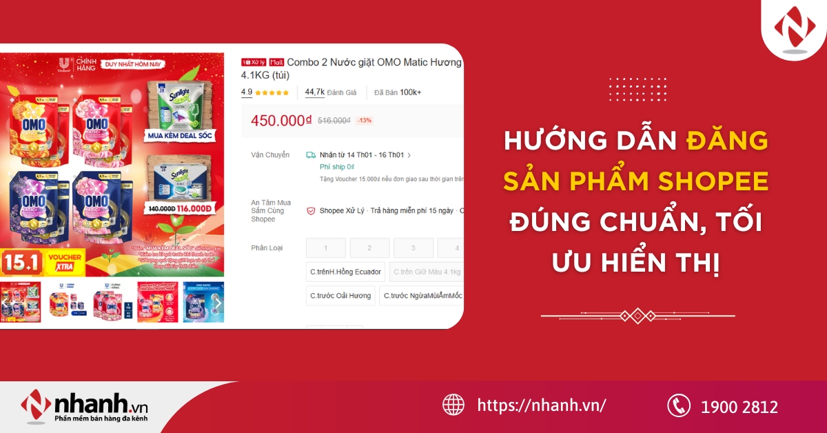 Hướng dẫn đăng sản phẩm Shopee đúng chuẩn, tối ưu hiển thị 2026