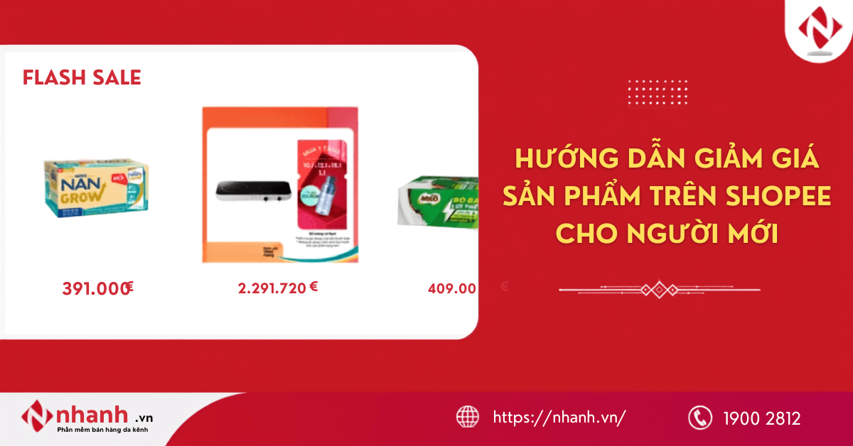 Hướng dẫn giảm giá sản phẩm trên Shopee cho người mới
