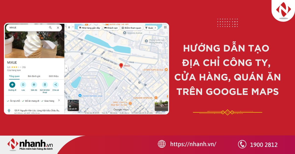 Hướng dẫn tạo địa chỉ công ty, cửa hàng, quán ăn trên Google Maps