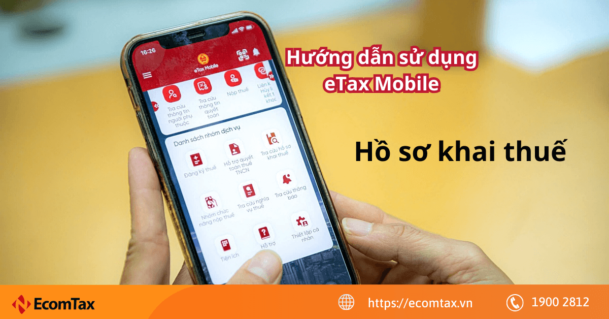 Hướng dẫn tra cứu Hồ sơ khai thuế trên app eTax Mobile