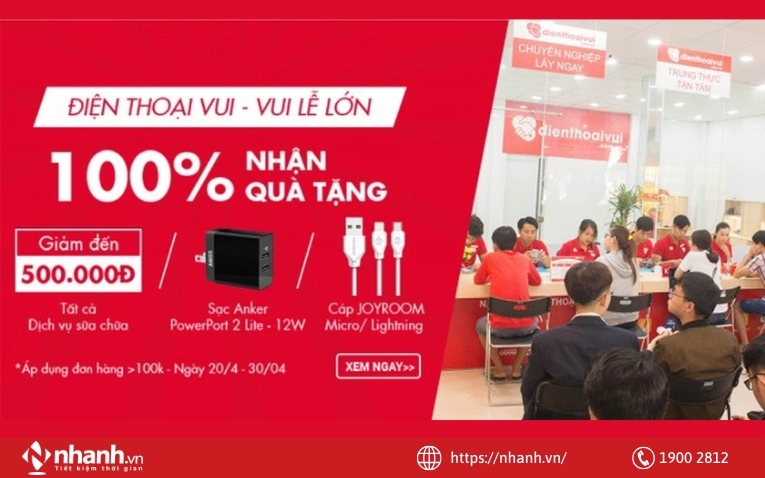 Khuyến mãi cho cửa hàng sửa chữa điện thoại