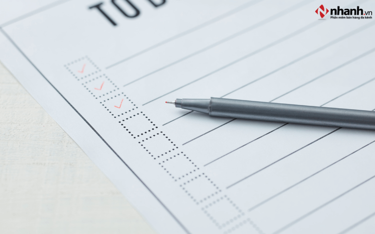 Lập danh sách toàn bộ công việc cần làm