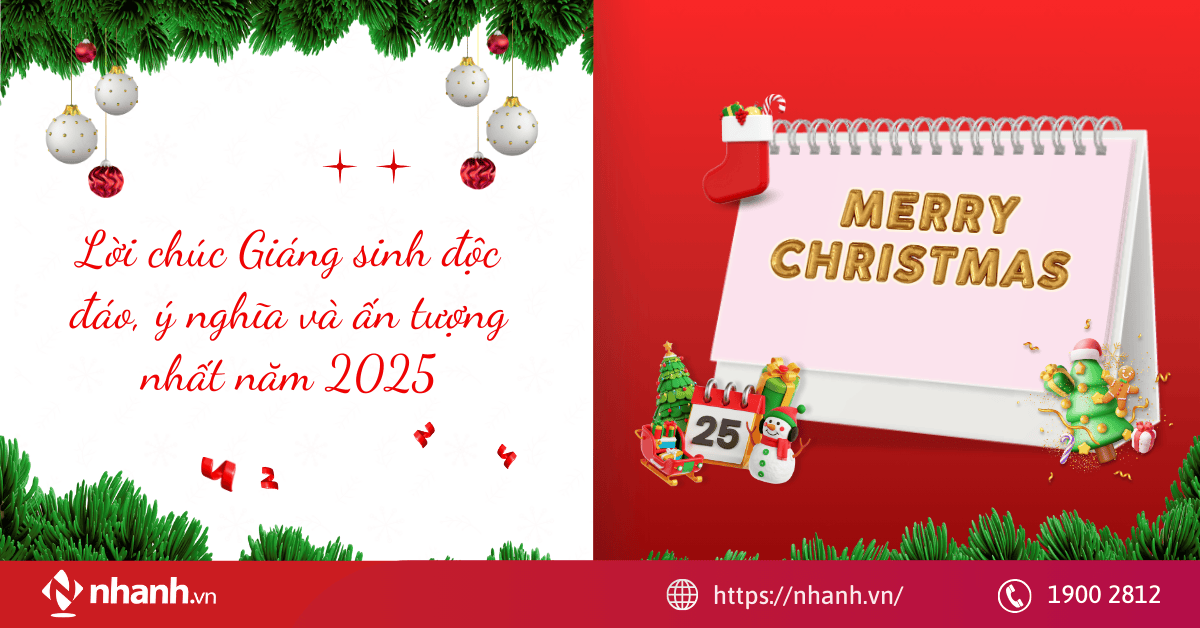 Lời chúc Giáng sinh độc đáo, ý nghĩa và ấn tượng nhất năm 2025