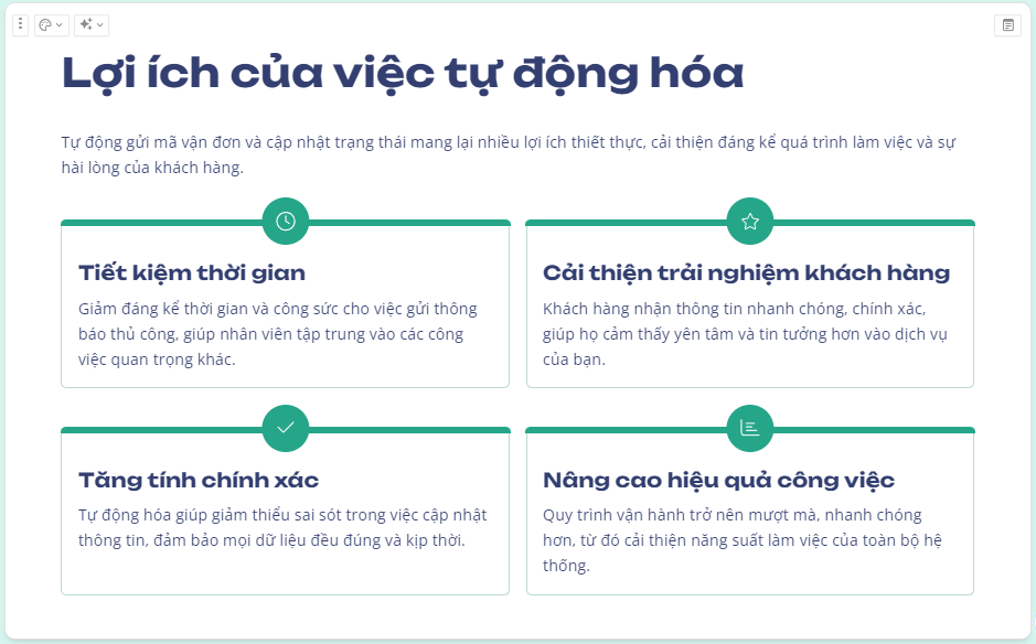 Tại sao cần tự động gửi mã vận đơn và cập nhật trạng thái?