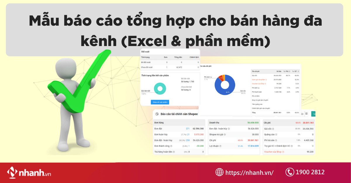 Mẫu báo cáo tổng hợp cho bán hàng đa kênh (Excel & phần mềm)