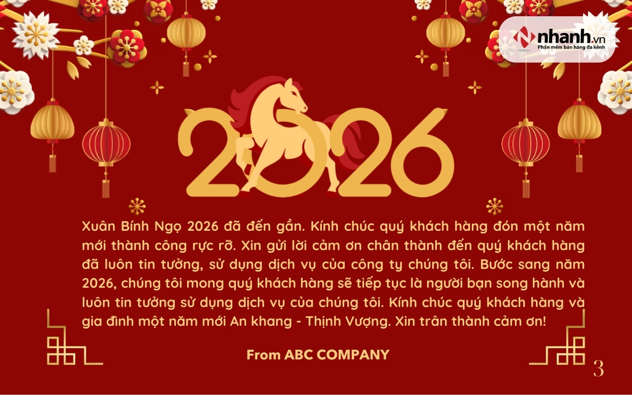 Chúc Tết khách hàng