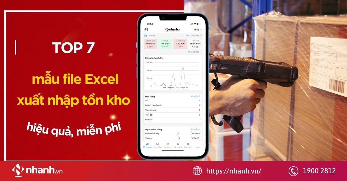 TOP 7 mẫu file Excel xuất nhập tồn kho hiệu quả, miễn phí
