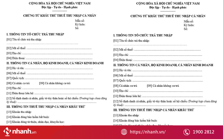 Mẫu số 03/TNCN là mẫu chứng từ khấu trừ thuế TNCN điện tử áp dụng thống nhất từ năm 2025