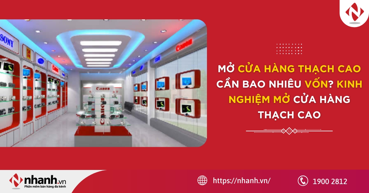Mở cửa hàng thạch cao cần bao nhiêu vốn? Kinh nghiệm mở cửa hàng thạch cao