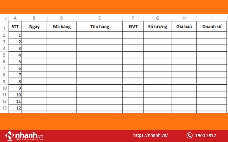 Nhập dữ liệu xuất hàng
