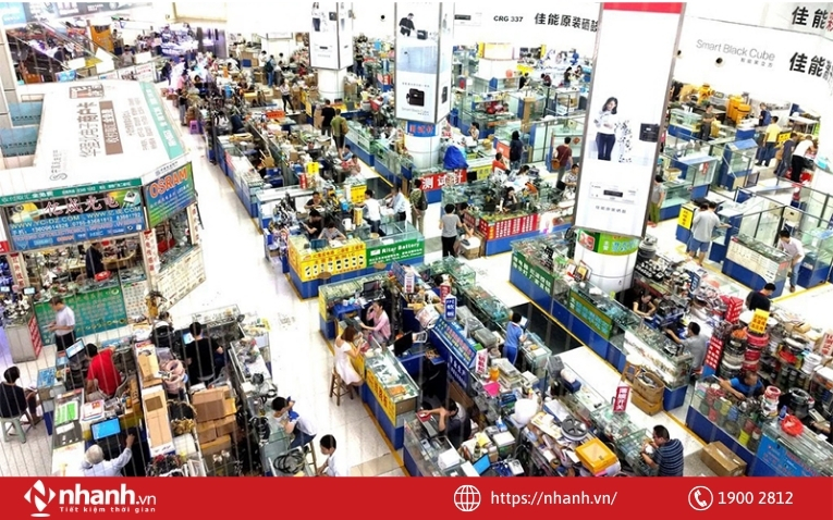 Nhập phụ tùng tại chợ đầu mới Trung Quốc