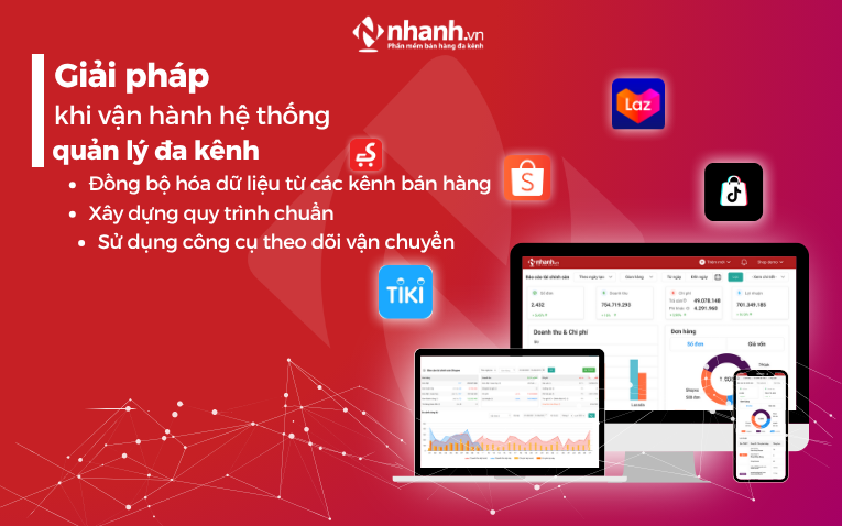 Những giải pháp khi vận hành hệ thống quản lý đa kênh
