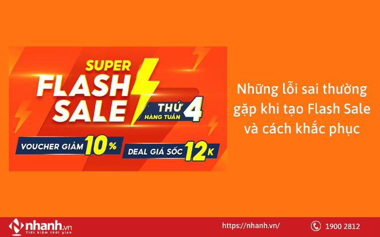 Những lỗi sai thường gặp khi tạo Flash Sale và cách khắc phục