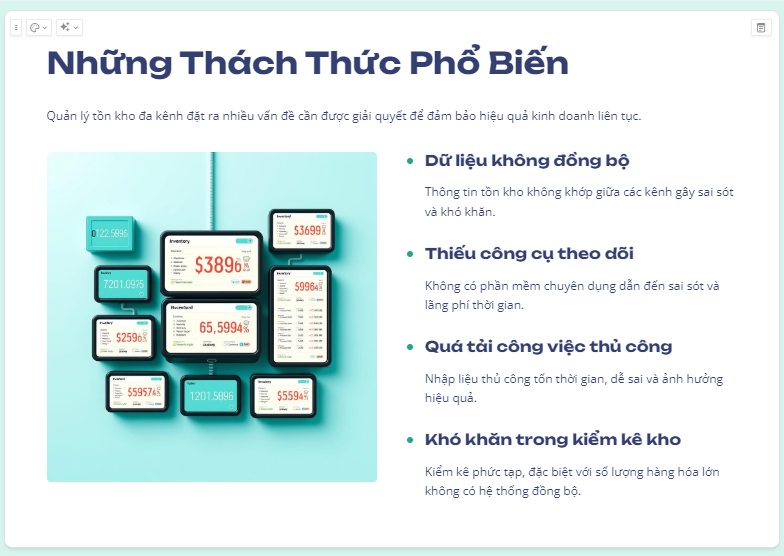 Những vấn đề thường gặp khi quản lý tồn kho đa kênh