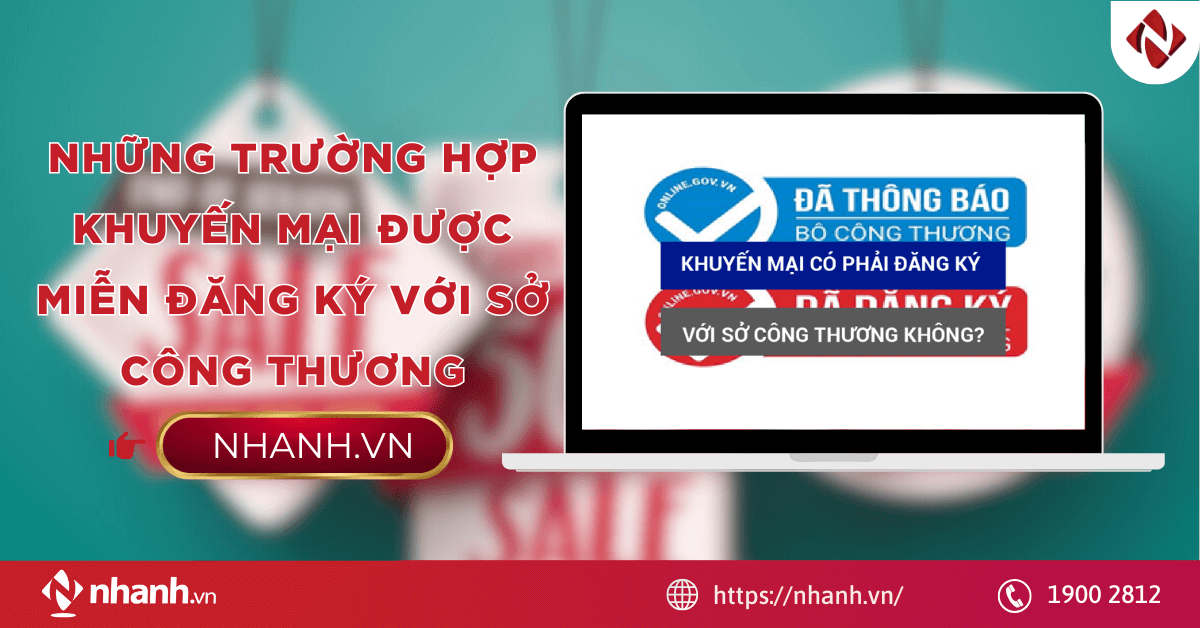 Những trường hợp khuyến mại được miễn đăng ký với Sở Công Thương