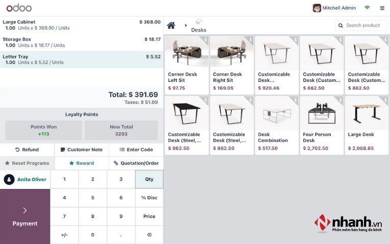Phần mềm quản lý đơn hàng Odoo