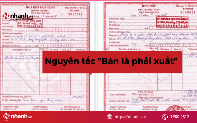 Phải xuất hóa đơn đối với tất cả các dịch vụ/sản phẩm