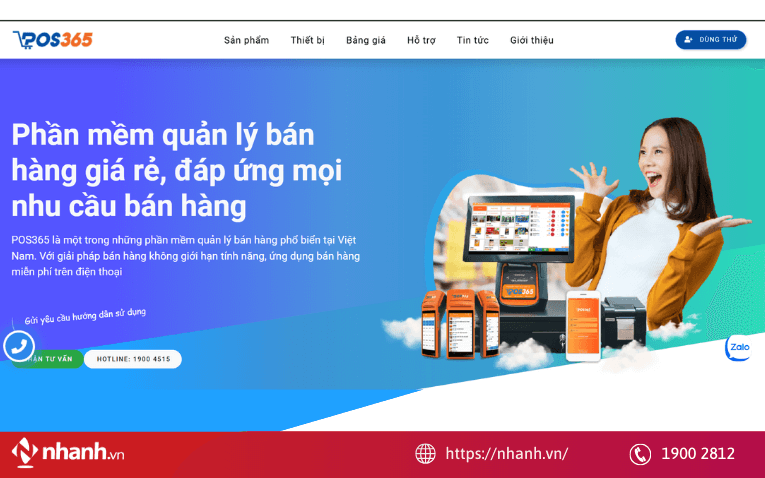 Phần mềm quản lý bán hàng Pos365