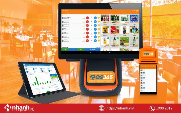 Phần mềm POS365 hỗ trợ nhiều thiết bị
