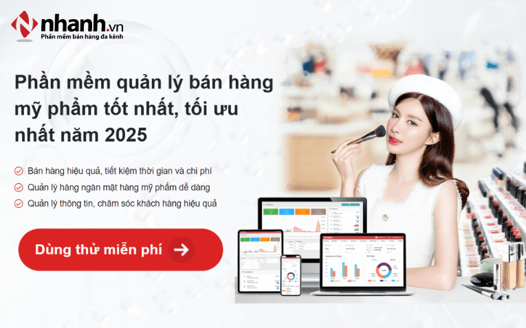Phần mềm quản lý bán hàng mỹ phẩm