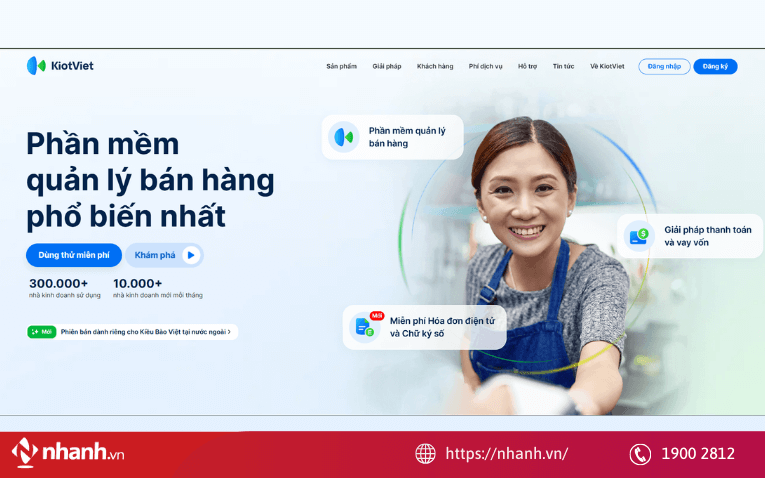 Phần mềm quản lý bán hàng bằng mã vạch Kiot Viet