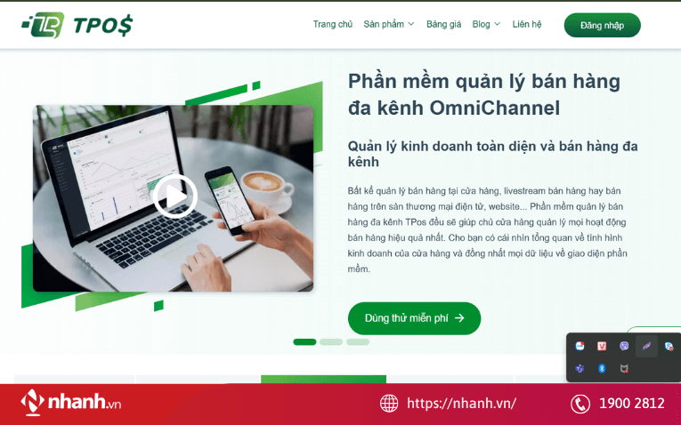 Phần mềm quản lý bán hàng đa kênh TPOS OmniChannel