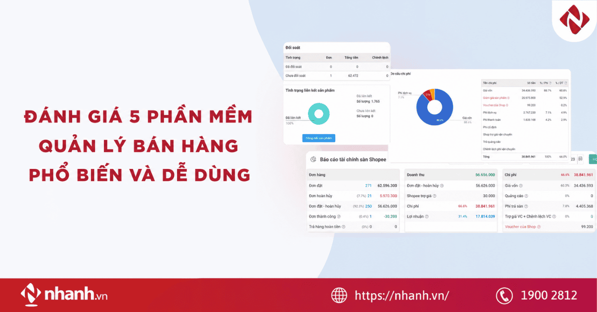 Đánh giá 5 phần mềm quản lý bán hàng phổ biến & dễ dùng