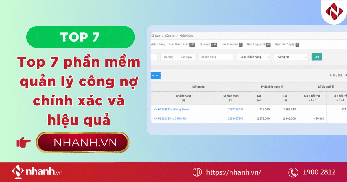 Top 7 phần mềm quản lý công nợ chính xác và hiệu quả