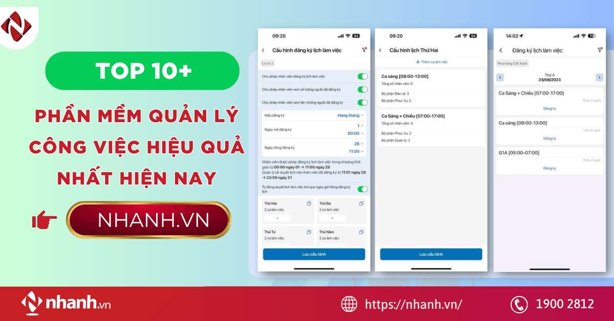 Top 10+ Phần mềm quản lý công việc hiệu quả nhất hiện nay
