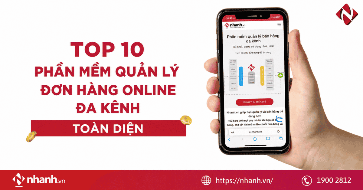 TOP 10 phần mềm quản lý đơn hàng online đa kênh toàn diện