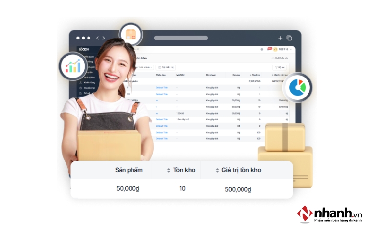 Phần mềm quản lý kho Sapo