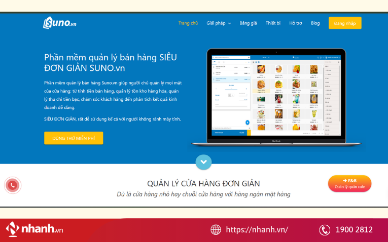 Phần mềm quản lý đơn hàng Suno