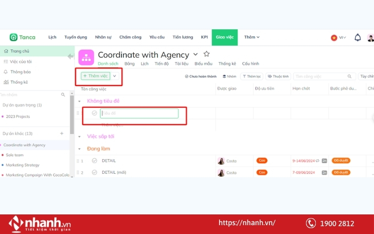 Phần mềm Tanca.io