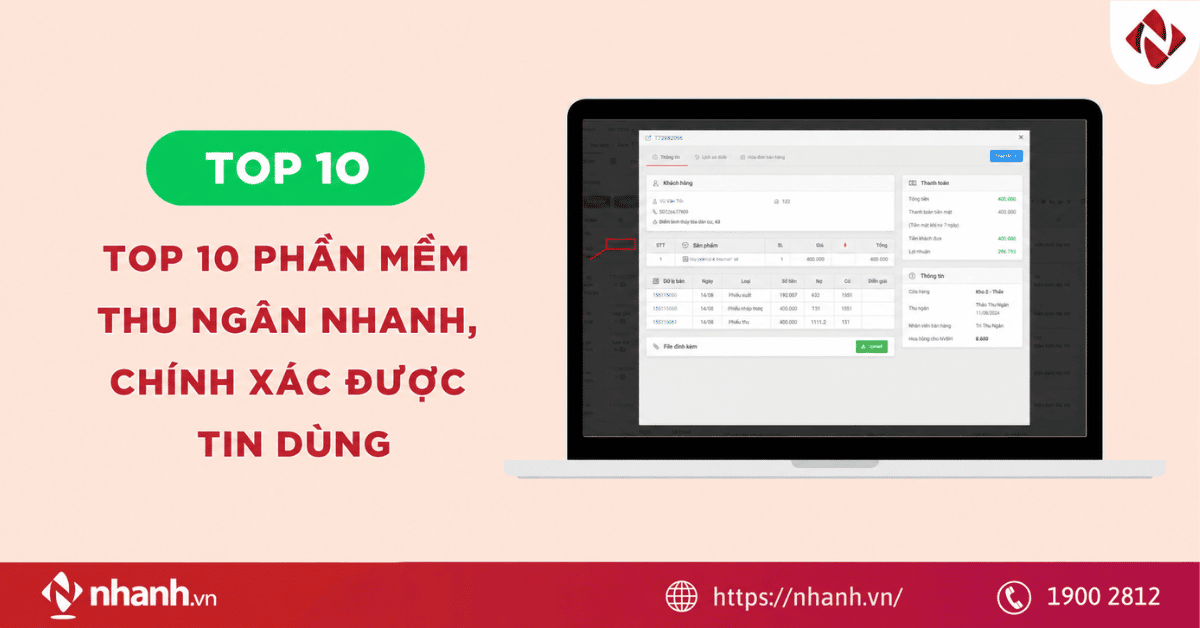 TOP 10 phần mềm thu ngân nhanh, chính xác được tin dùng
