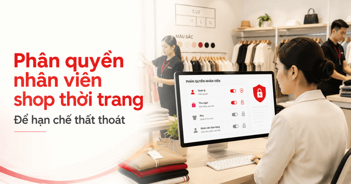 Phân quyền nhân viên shop thời trang để hạn chế thất thoát