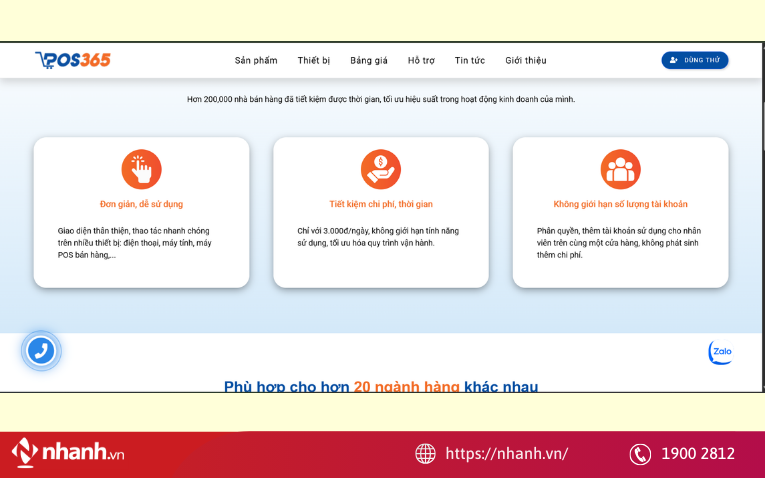 Phần mềm quản lý đơn hàng POS365