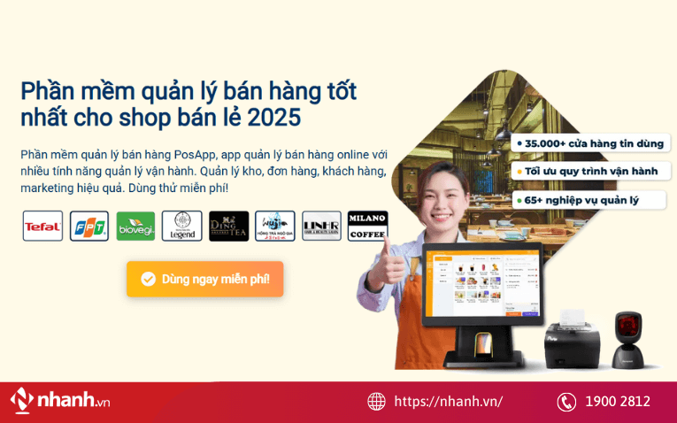 Phần mềm quản lý bán hàng bằng mã vạch PosApp